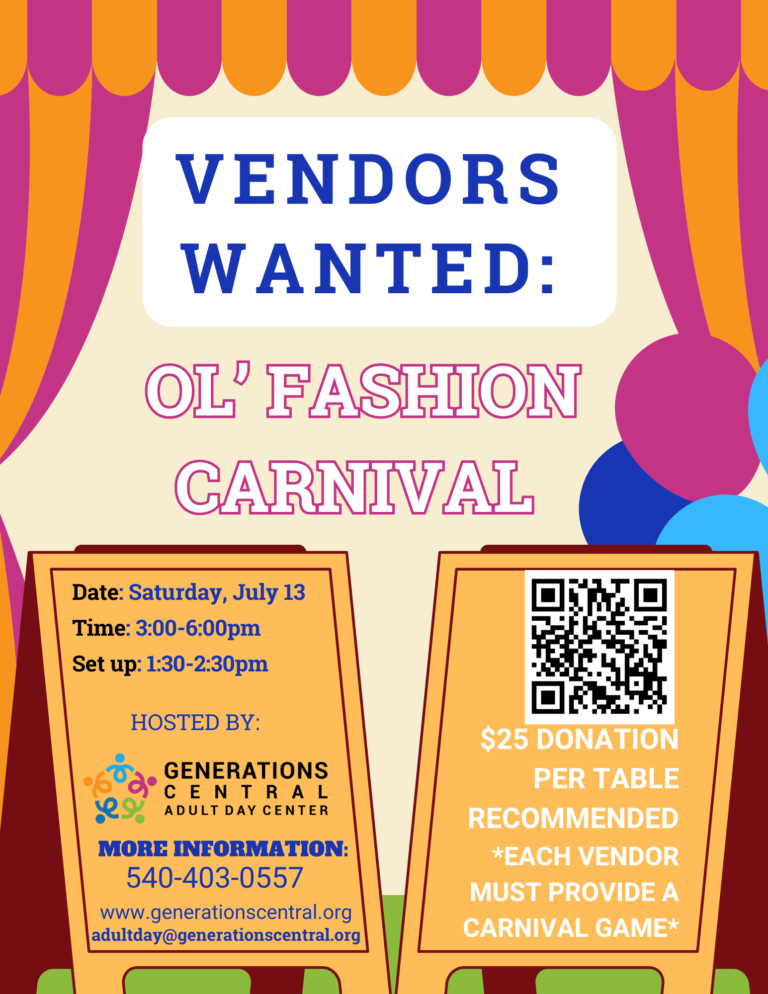 A flyer asking for vendors for an Ol'fashion Carnival